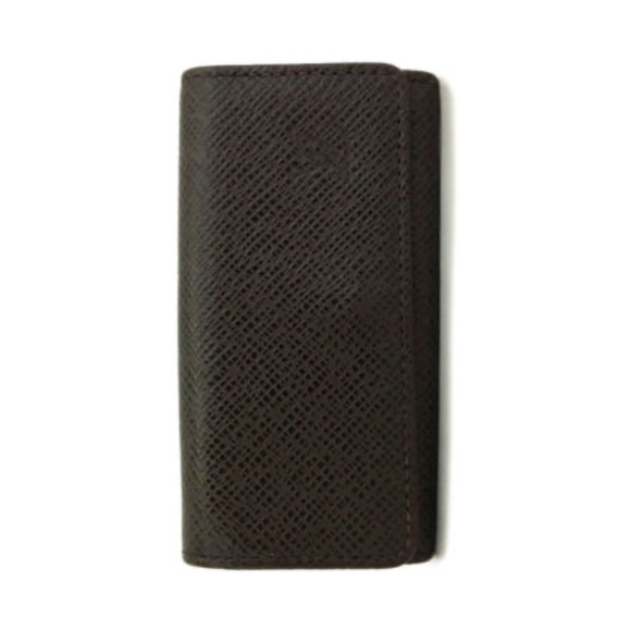 Auth. Louis Vuitton LV Taiga 4 Hook Ring Key Holder Case Wallet Multicles Vtg - Picture 3 of 17